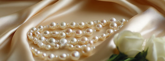 Close-up of a natural pearl's unique luster and texture