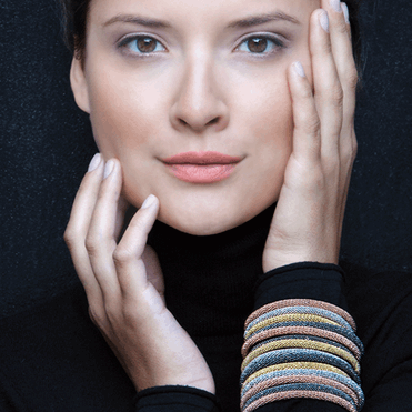 Yellow Gold Plated Large Mesh Bracelet