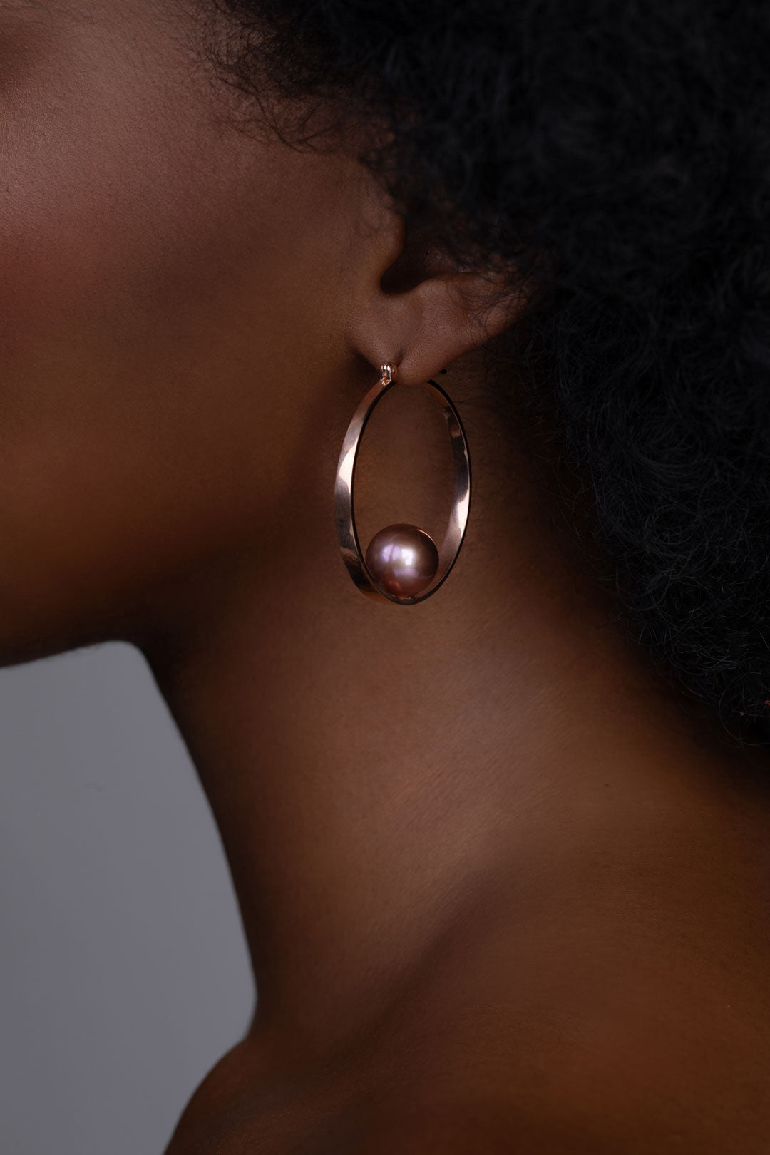 Freshwater Pearl Rose Gold Earrings