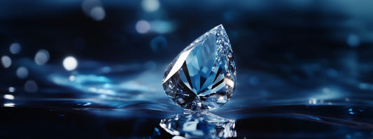 Shield cut diamond engagement ring with a modern design.