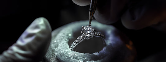 Handmade jewelry crafted by an artisan showcasing intricate design details