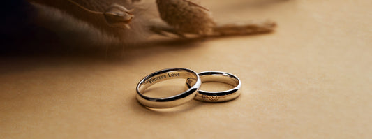 Romantic ring engraving quotes for wedding bands