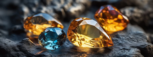 Topaz and Citrine gemstones as November birthstones