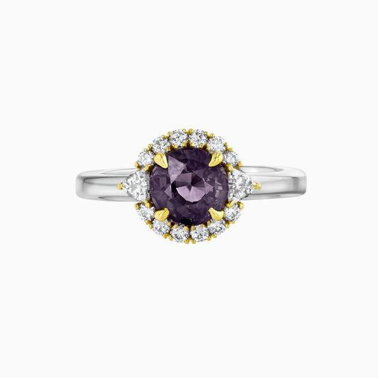 Alexandrite & Diamond Platinum Ring