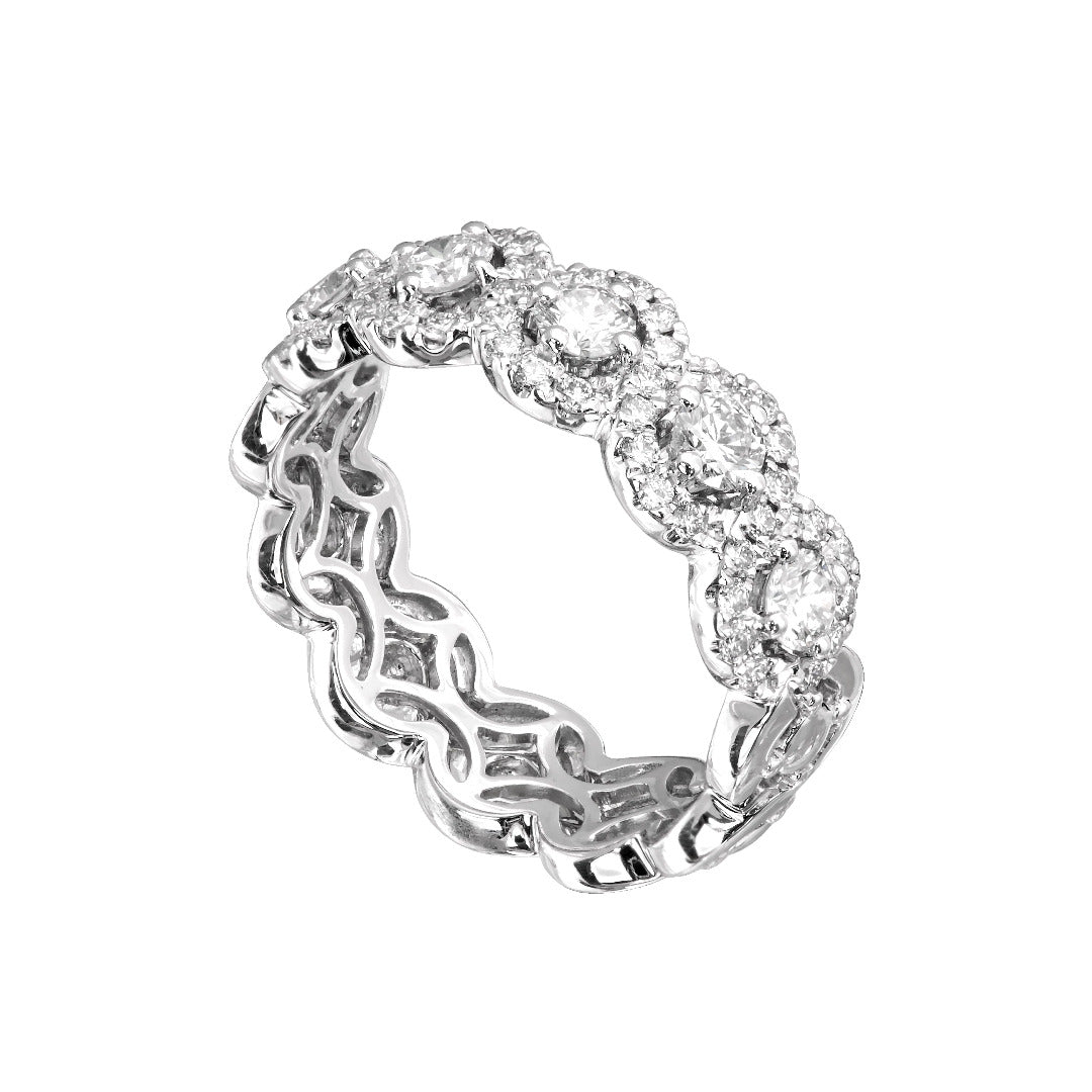 Diamond White Gold Band