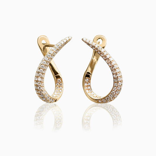 Diamonds Yellow Gold Earrings