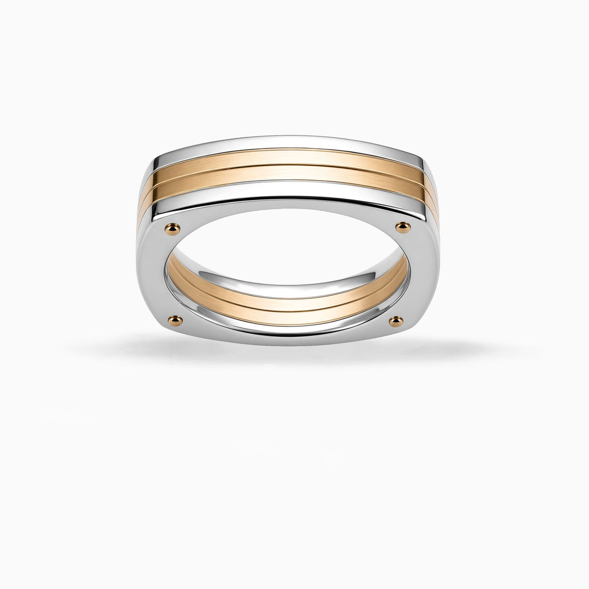Doubl Shank Yellow Gold Ring