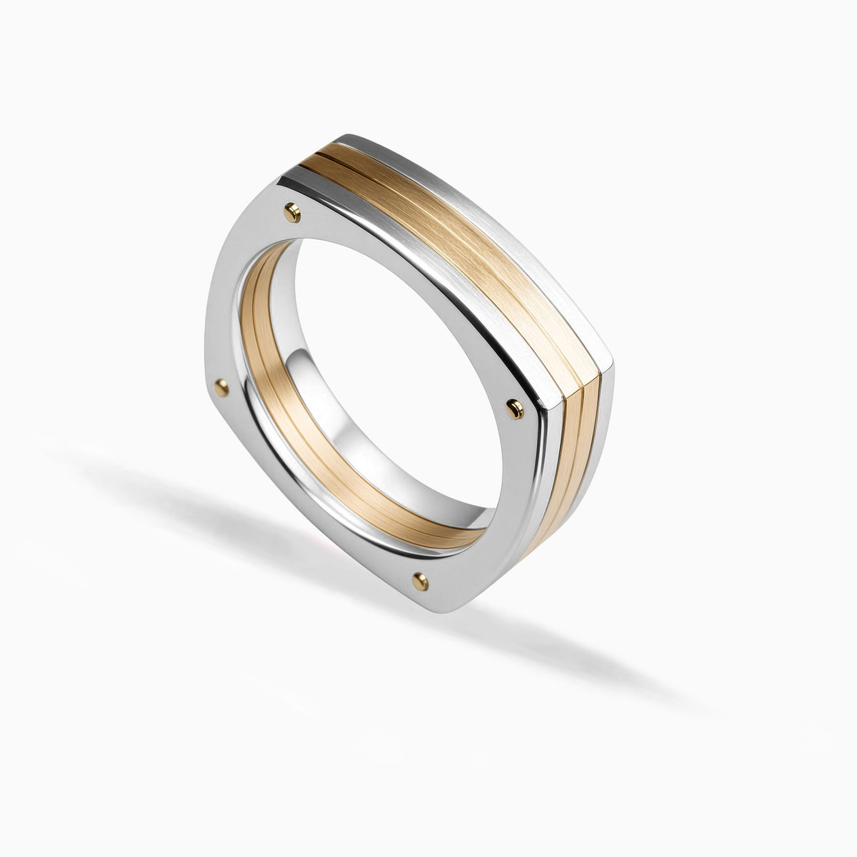 Doubl Shank Yellow Gold Ring