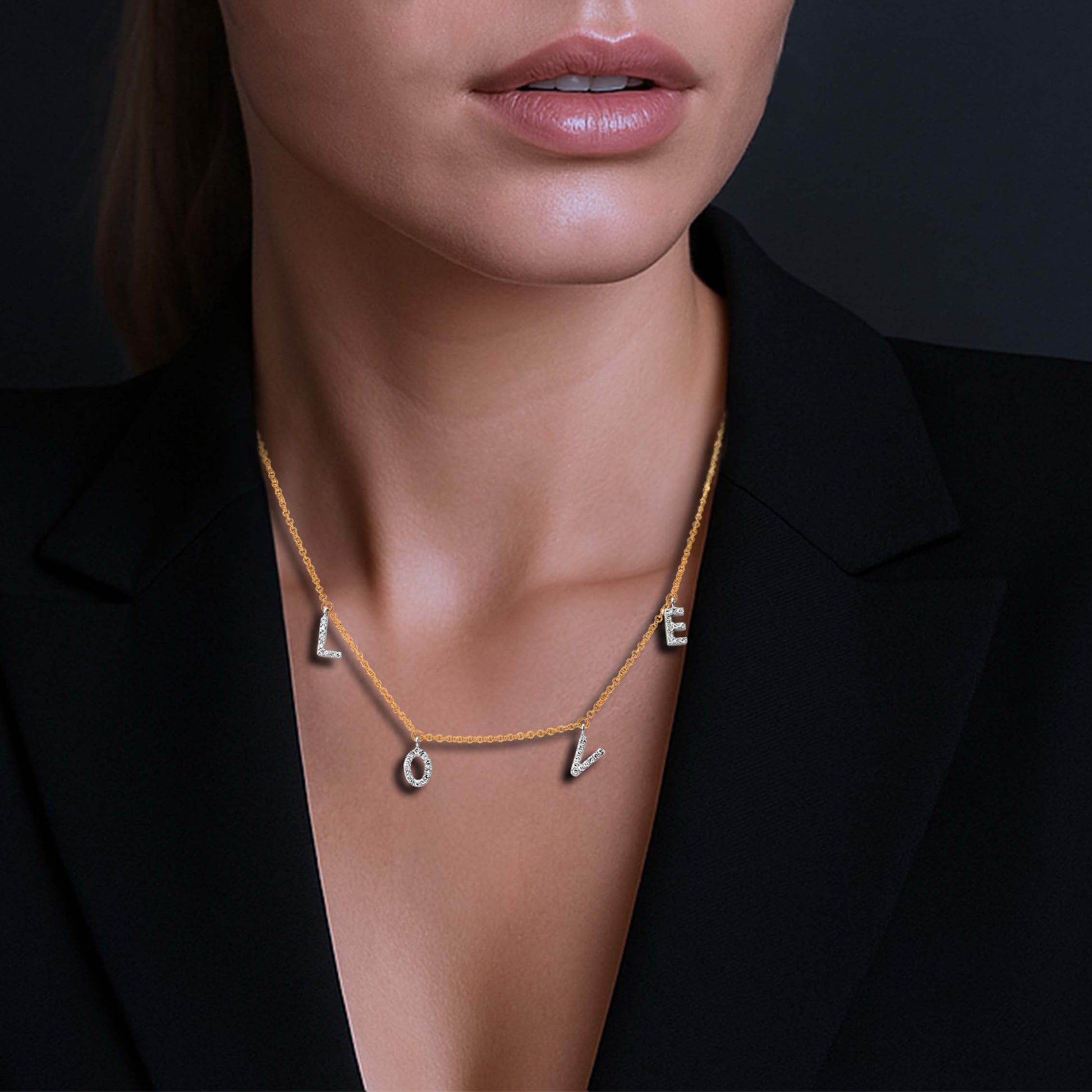 Diamond L.O.V.E. Necklace