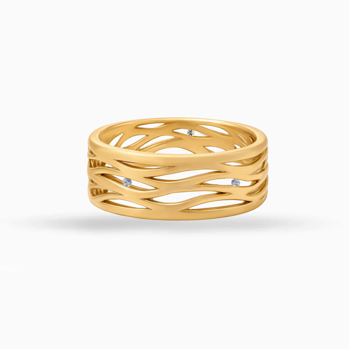Yellow Gold & Diamonds Wedding Band