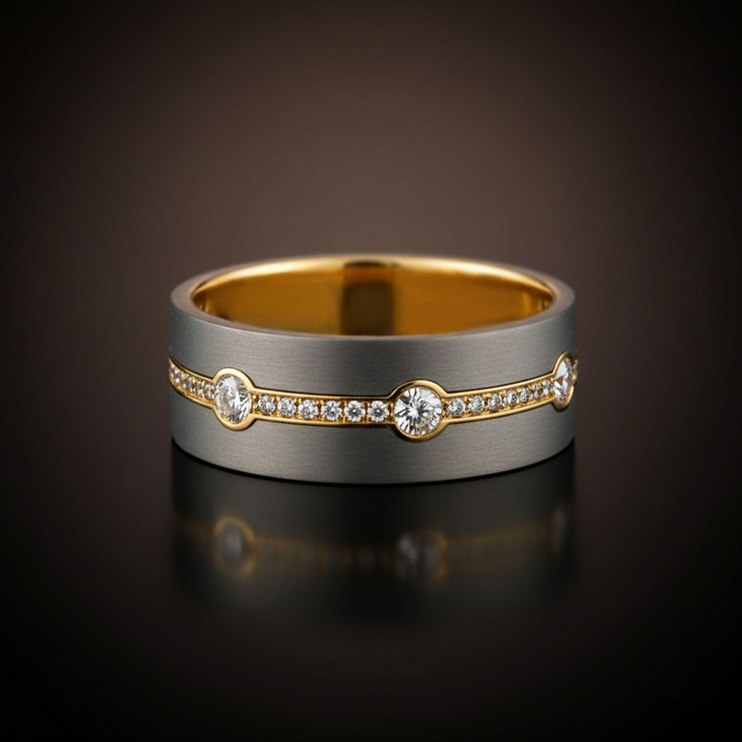 Titanium & Diamond Band