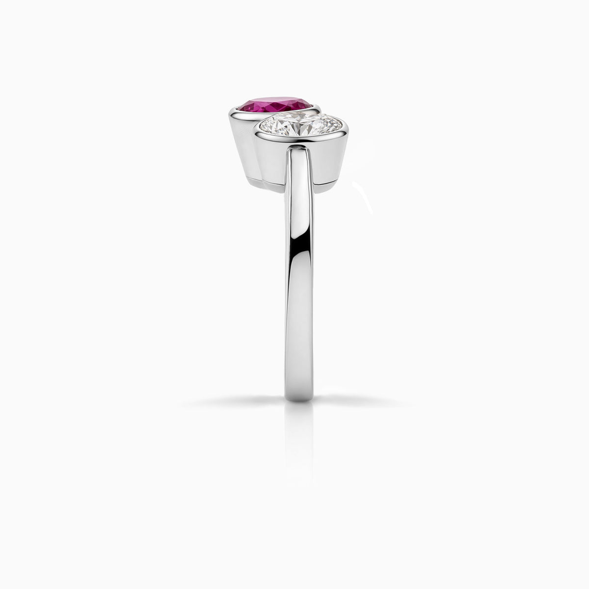 Toi et Moi Diamond & Sapphire Yellow Gold Ring  (Copy)
