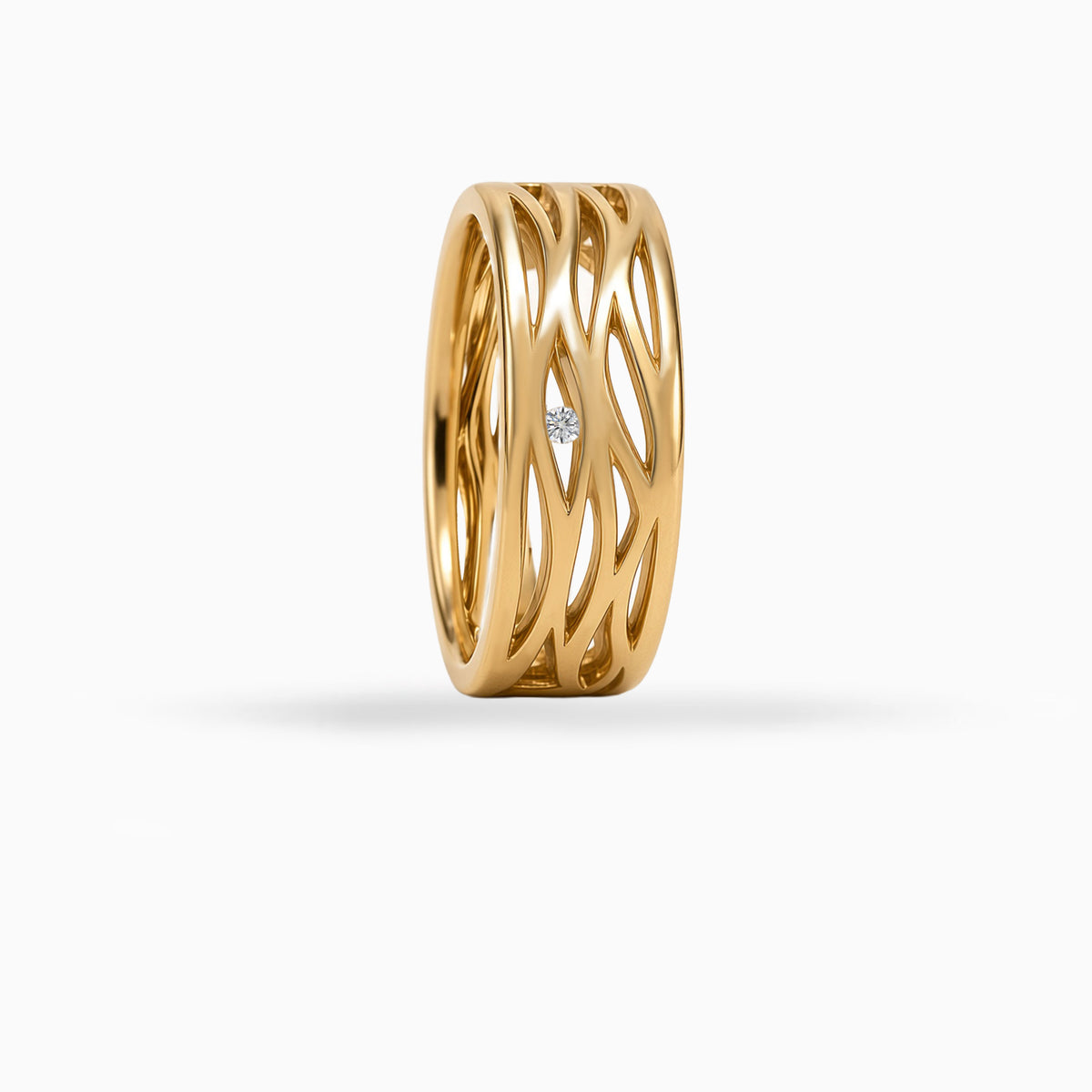 Yellow Gold & Diamonds Wedding Band