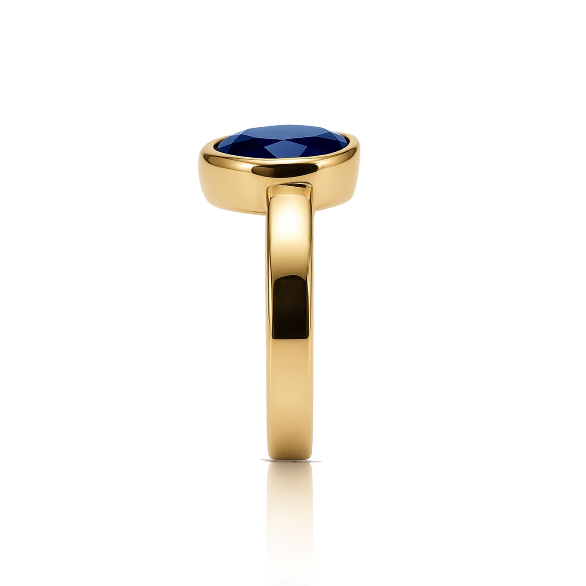 Toi et Moi Diamond & Sapphire Yellow Gold Ring