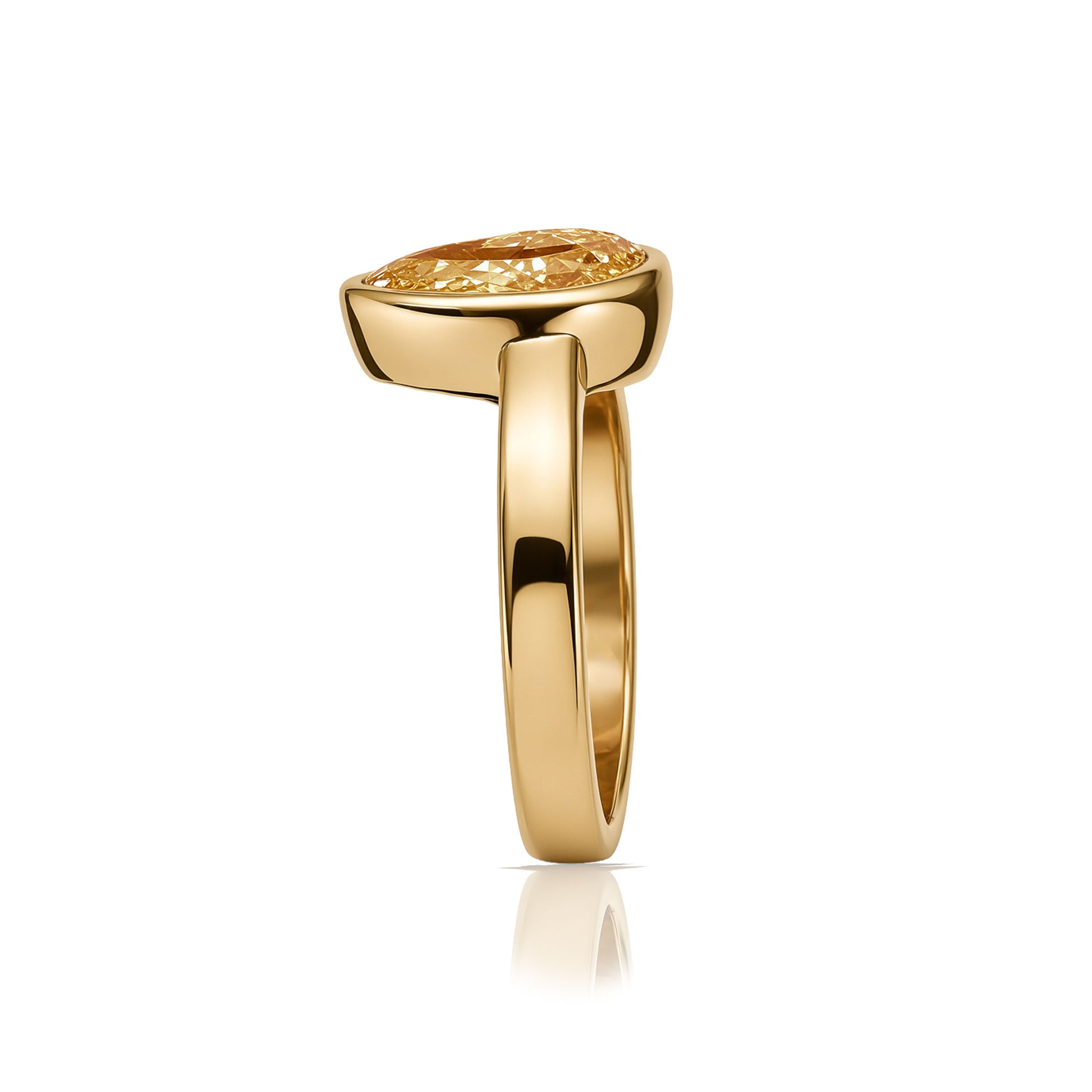 Toi et Moi Diamond & Sapphire Yellow Gold Ring