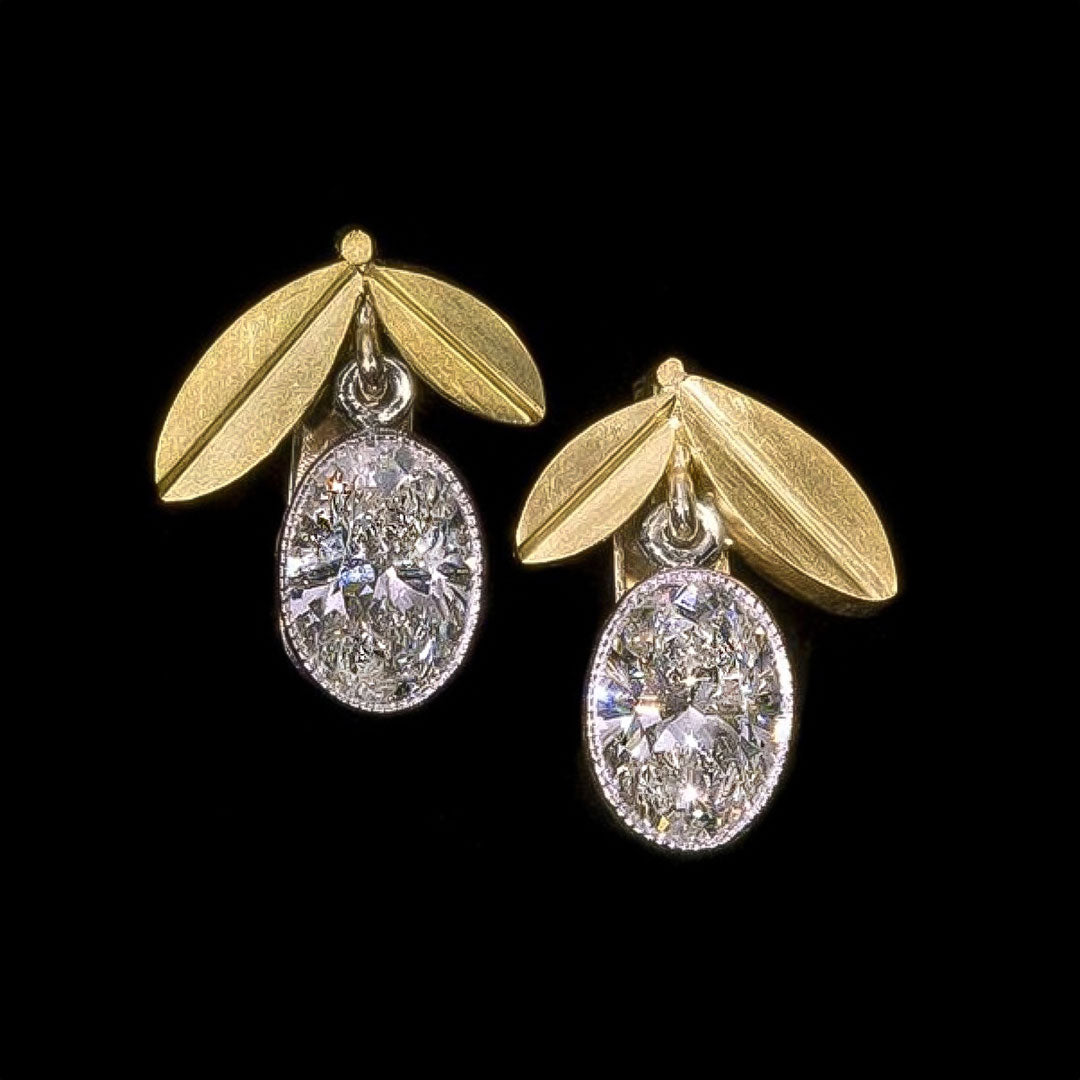 Olivia Diamond Earrings in 18k Yellow Gold