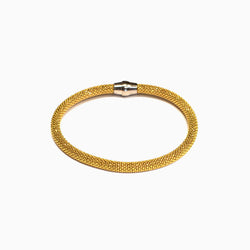 Yellow Gold Plated Small Mesh Bracelet