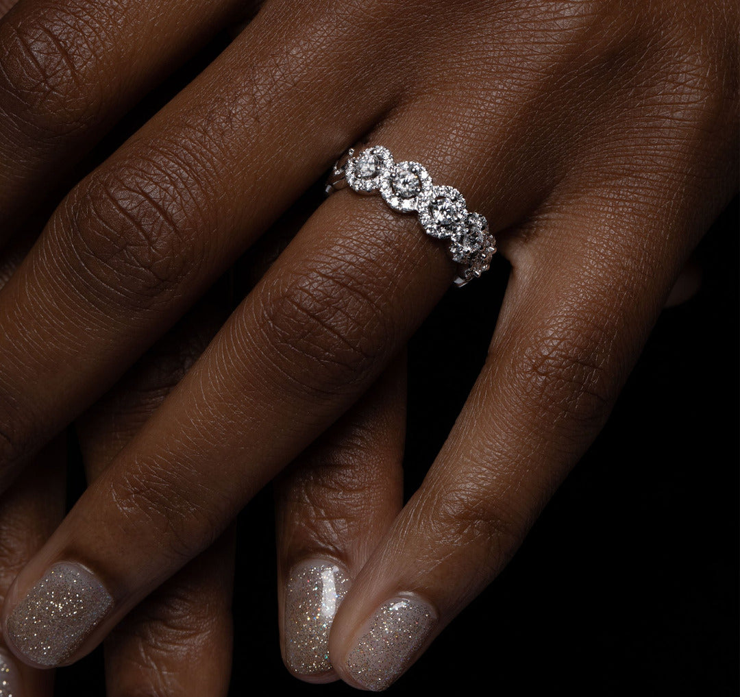 Diamond White Gold Band