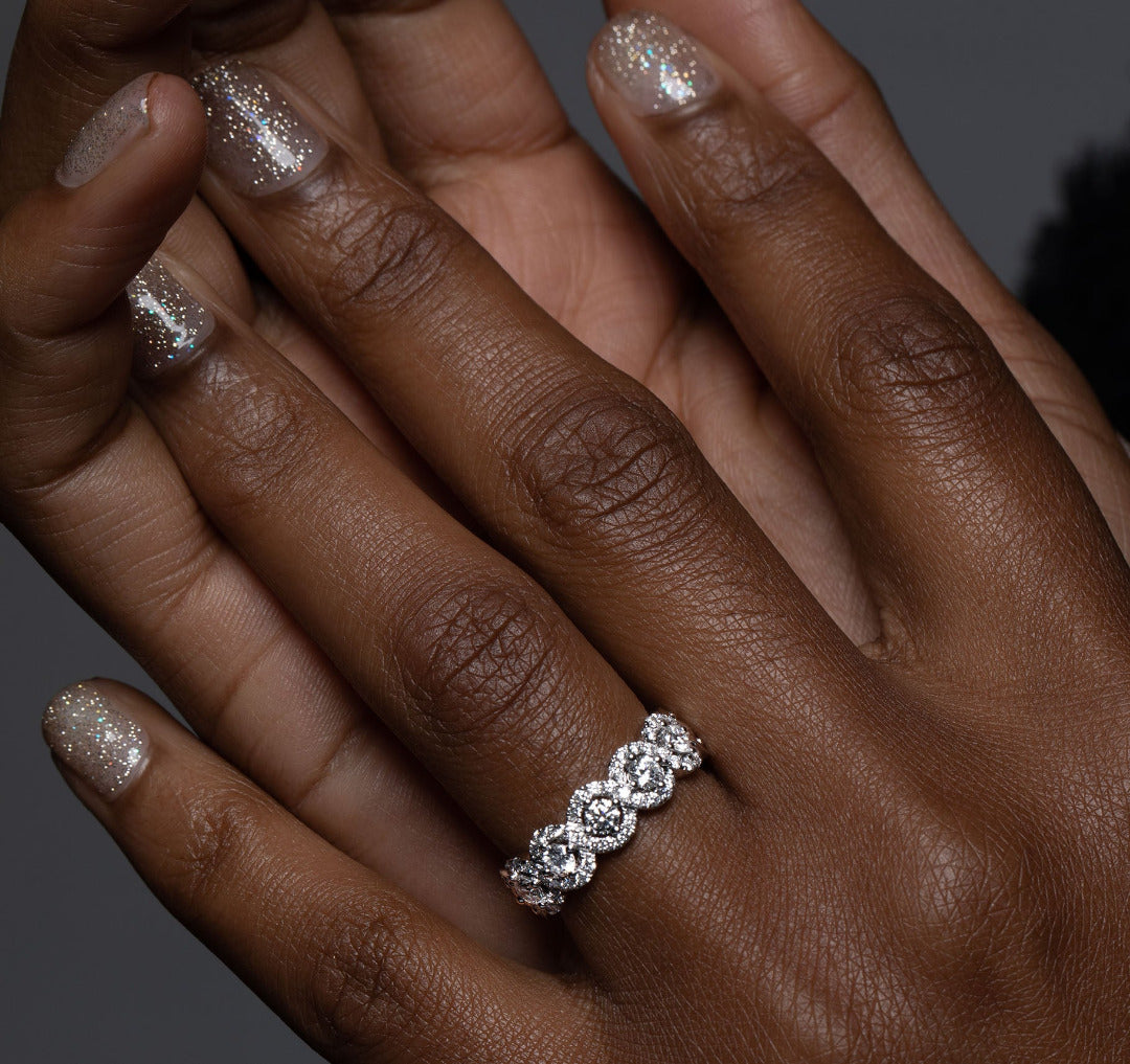 Diamond White Gold Band