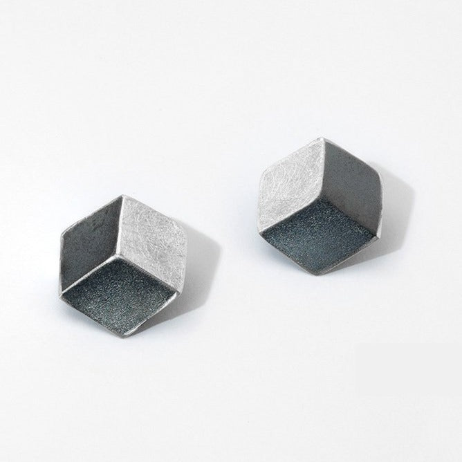 Medium 3D Printed Silver Earrings