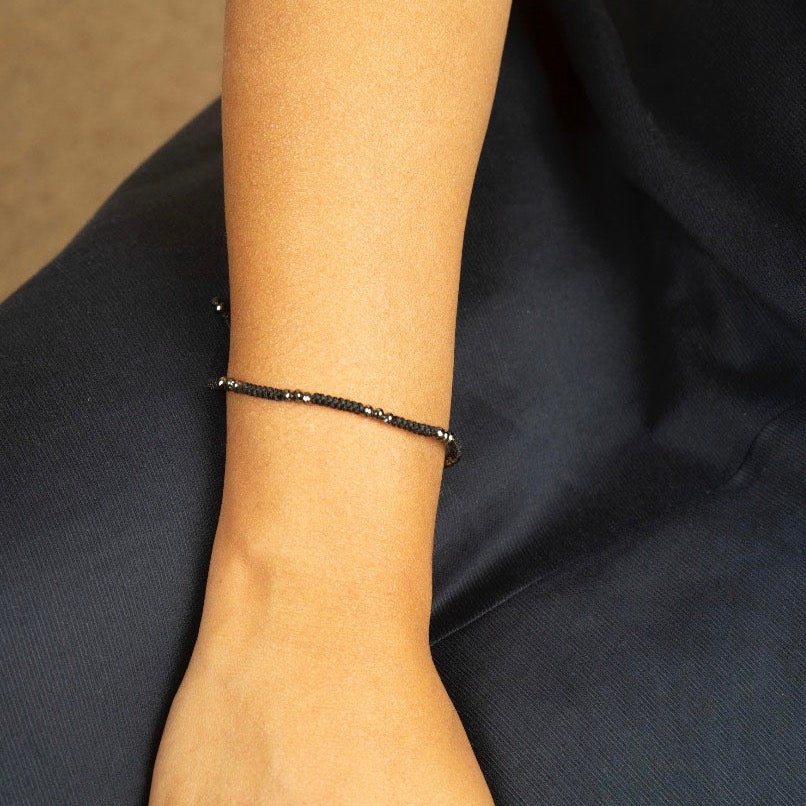 Black Diamond Silk Bracelet