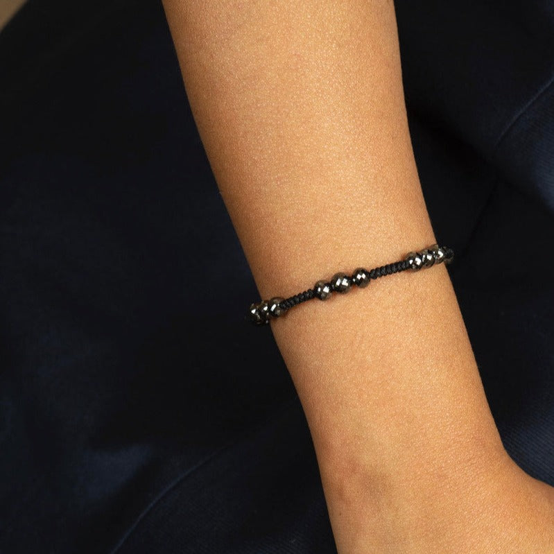 Black Diamond Silk Bracelet