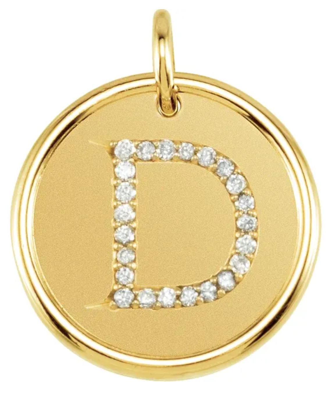 Diamond Initial Gold Necklace