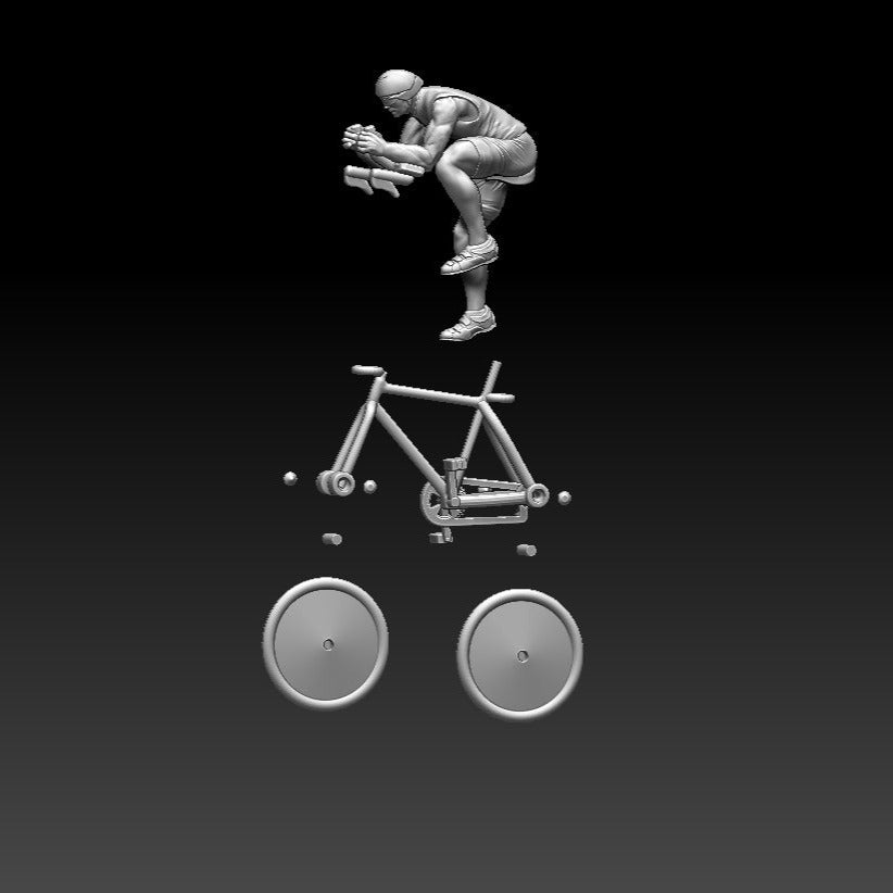 3D model of The Cyclist Gold Necklace